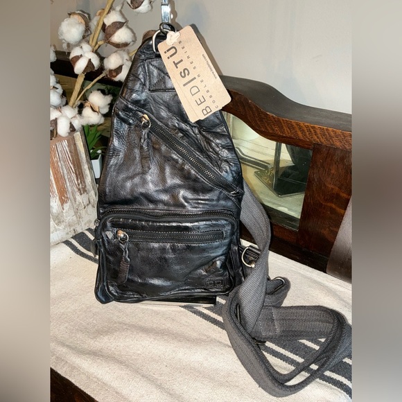 black pebble leather medium julian backpack Rebecca Minkoff Julian Leather Backpack